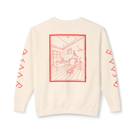 Art by Wyatt Unisex Lightweight Crewneck Sweatshirt